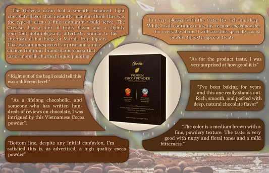 Premium Trinitario Cocoa Powder – 100% Pure, Non-Alkalized, Heavy Metals Tested, Sugar Free, High Flavanol Natural Cacao Powder, Silver & Bronze Award-Winning – Craft for True Connoisseurs – 250g